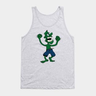 Angry Green Man Tank Top